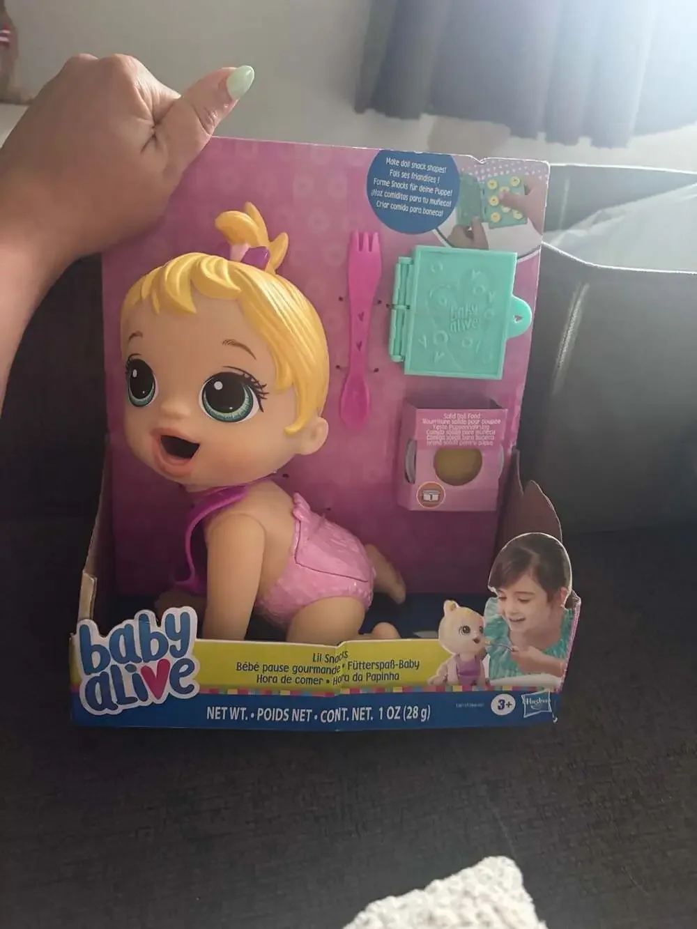 Baby Alive Lil Snacks Doll Blonde Hair